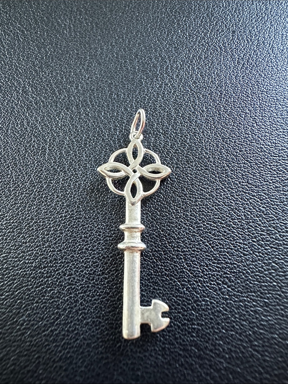 Stella & Dot Silver Celtic Key Pendant